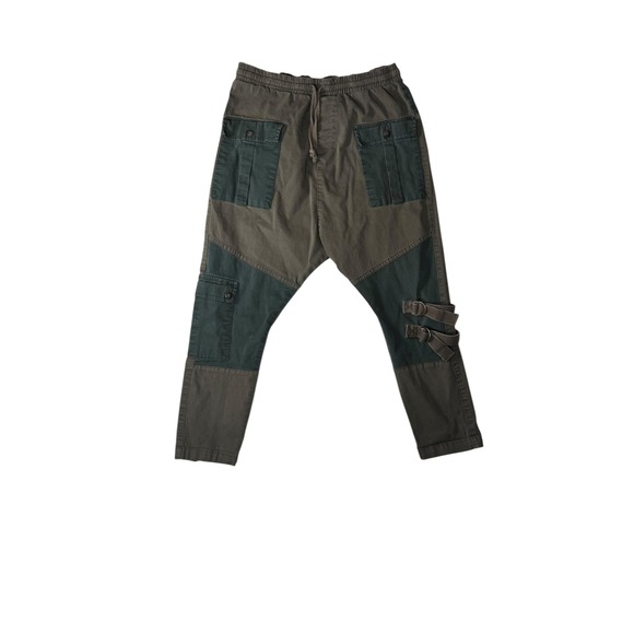 ASOS Design Men's W32 L30 Khaki Skinny Cargo Pants Buckle Detail Urban Style - Picture 6 of 7